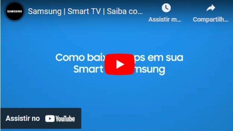 onde fica a loja de aplicativos da smart tv samsung