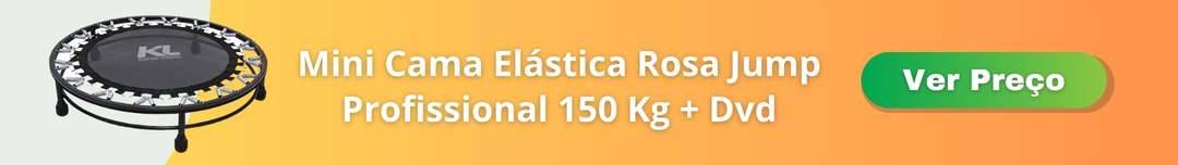Mini Cama Elástica Rosa Jump Profissional 150 Kg + Dvd