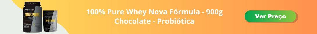 100% Pure Whey Nova Fórmula - 900g Chocolate - Probiótica
