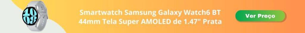 Smartwatch Samsung Galaxy Watch6 BT 44mm Tela Super AMOLED de 1.47 Prata (1)