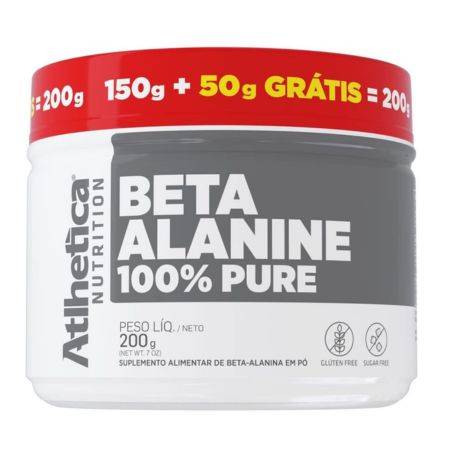 Beta-Alanine 100% Pure 200 g (150g + 50g GRATIS), Atlhetica Nutrition