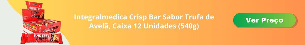Integralmedica Crisp Bar Sabor Trufa de Avelã, Caixa 12 Unidades (540g)

