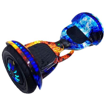 Hoverboard Skate Eletrico 10 Polegadas Led Bateria Com Bluetooth Criança Infantil Overboard Gelo Fogo Alça 2307014 Luuk Young