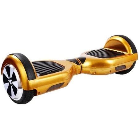 Skate Elétrico Scooter Hoverboard 6.5 Bluetooh, Led E Bolsa (Dourado)