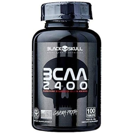 BLACK SKULL BCAA 2400 Aminoácidos - 100 Tabletes