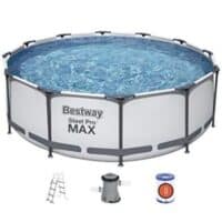 Piscina Estruturada 9.150 L Circular + Escada + Filtro 220 V