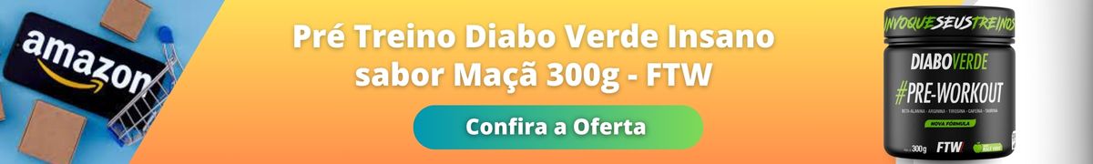 Pré Treino Diabo Verde Insano sabor Maçã 300g - FTW