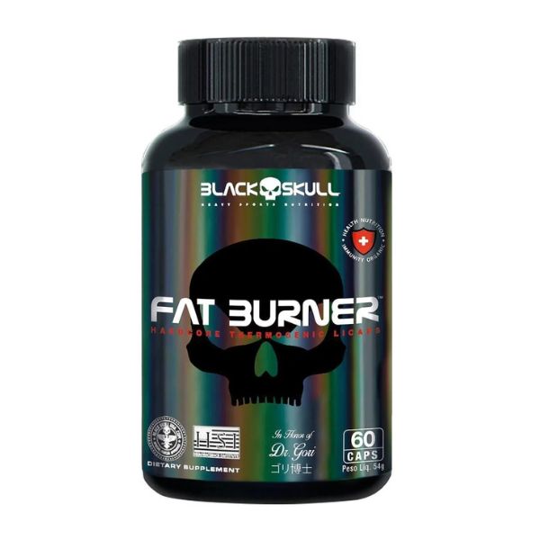 FAT BURNER (L- CARNITINA + CAFEINA) - 60 CAPS - BLACK SKULL