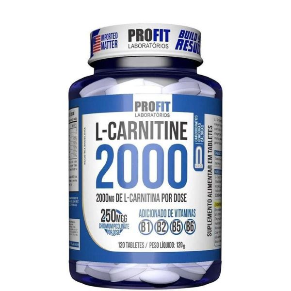 L Carnitina 2000 + 250mcg Cromo 120 Tabletes ProFit