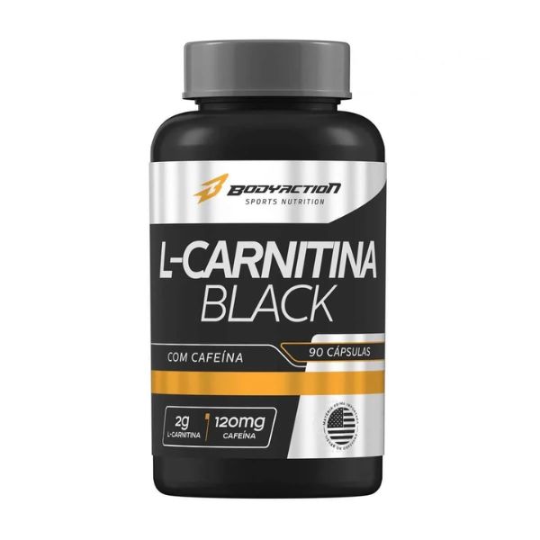 L-Carnitina Black - 90 Capsulas - BodyAction