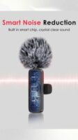 Mini Mic Pro Microfone sem fio para iPhone, iPad, Android, microfone de lapela (2)