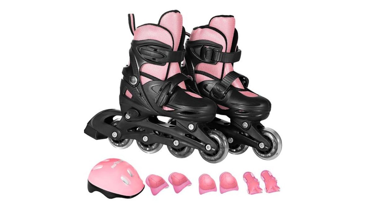 Patins Roller Ajustável Infantil com Kit de Proteção
