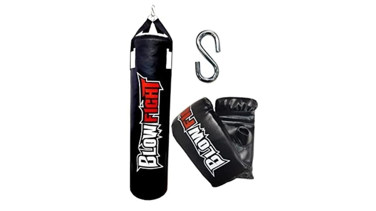 Saco de Boxe 90 Cm + Bate Saco Blow Fight