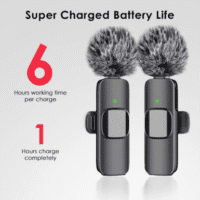 Mini Mic Pro Microfone sem fio para iPhone, iPad, Android, microfone de lapela (3)