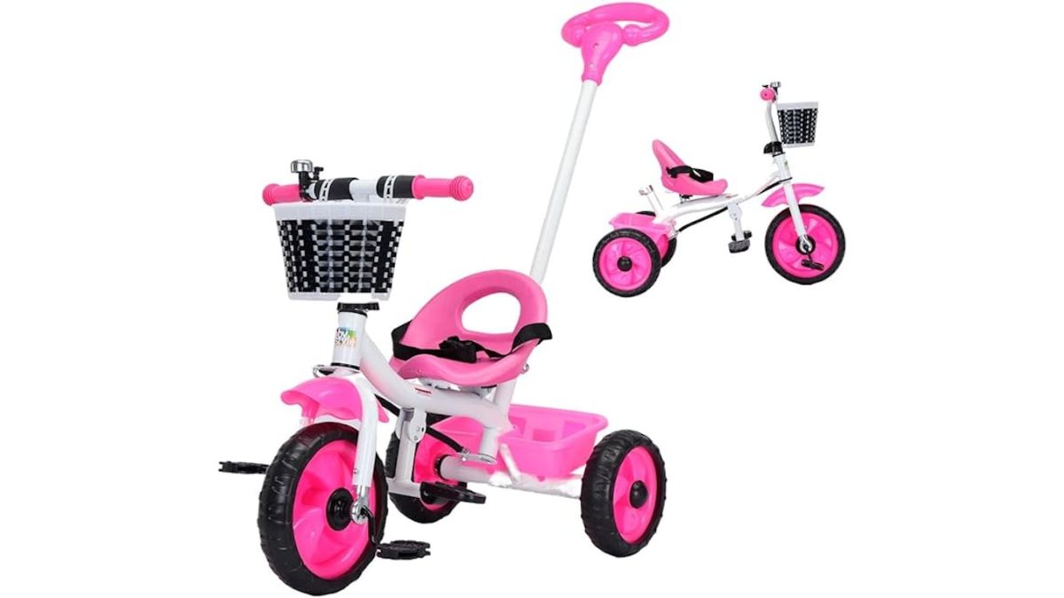 BABY STYLE Triciclo Infantil com Empurrador Pedal 2 em 1 ｜ 2223