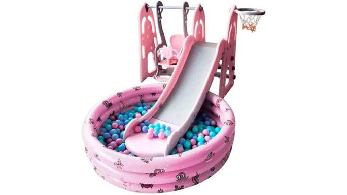 IMPORTWAY Escorregador Infantil com Piscina | BWPLP-4X1RS